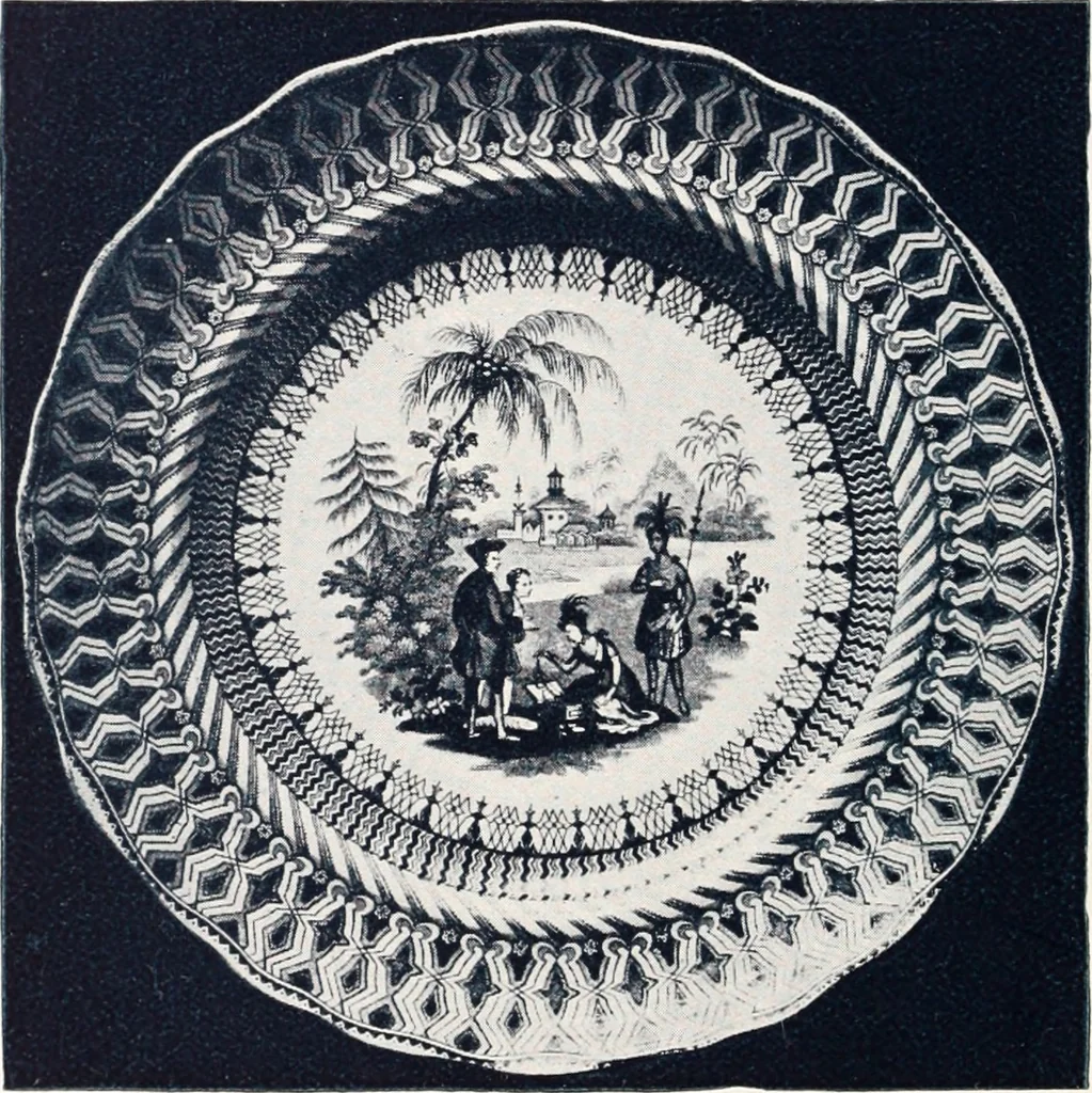An illustration from Anglo-American pottery; old English china with American views; a manual for collectors, 1901, leaf 111