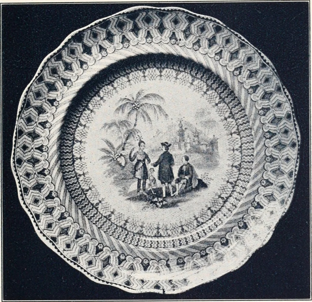 An illustration from Anglo-American pottery; old English china with American views; a manual for collectors, 1901, leaf 112