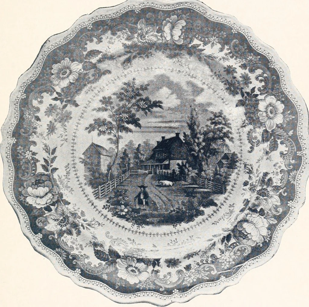 An illustration from Anglo-American pottery; old English china with American views; a manual for collectors, 1901, leaf 114