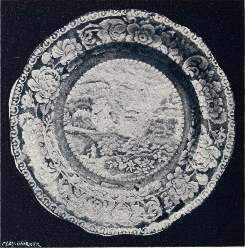 An illustration from Anglo-American pottery; old English china with American views; a manual for collectors, 1901, leaf 123