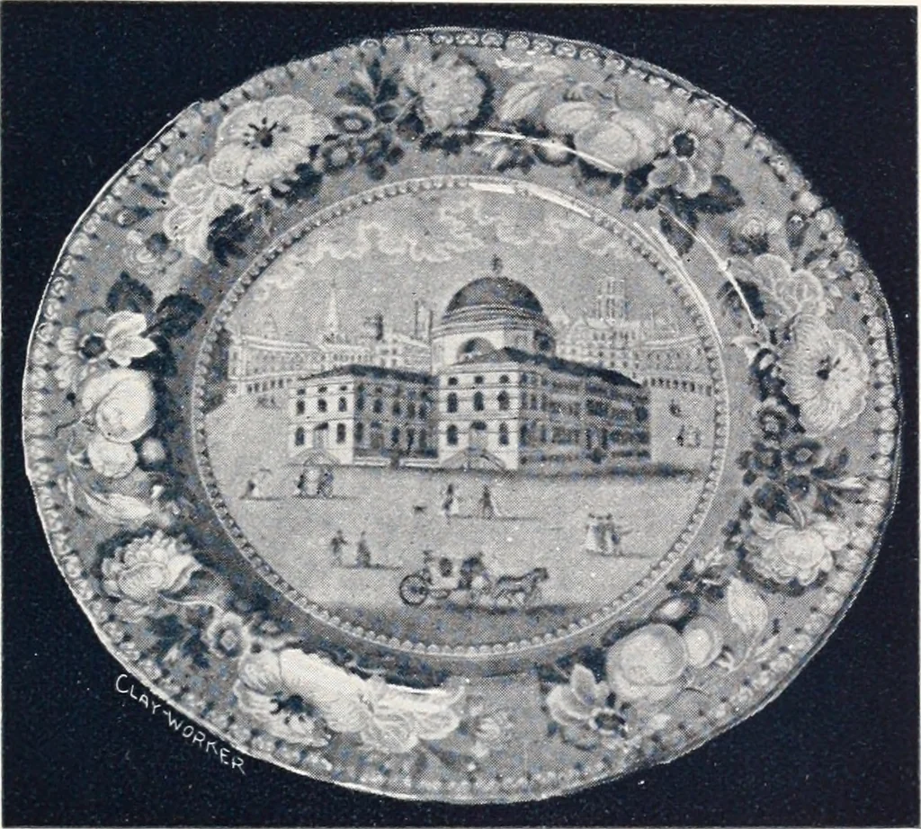 An illustration from Anglo-American pottery; old English china with American views; a manual for collectors, 1901, leaf 126