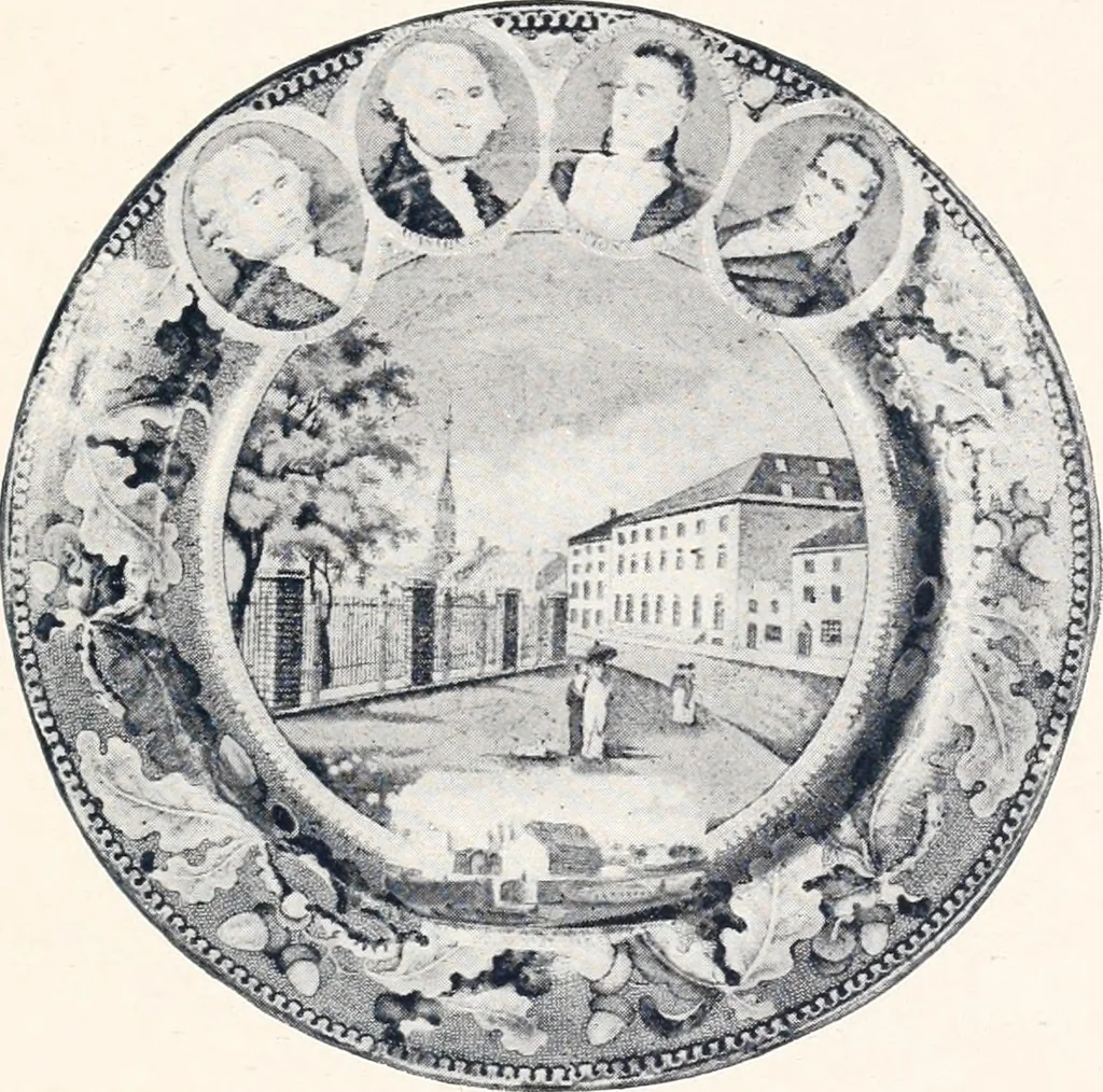 An illustration from Anglo-American pottery; old English china with American views; a manual for collectors, 1901, leaf 130