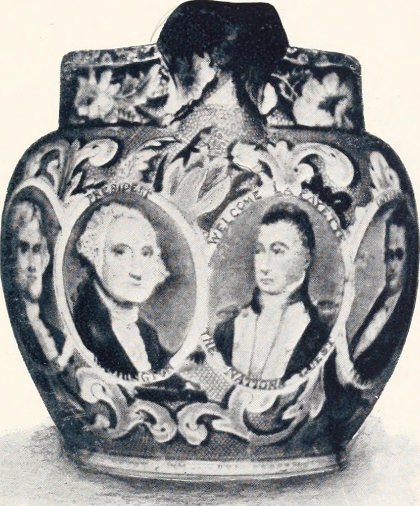 An illustration from Anglo-American pottery; old English china with American views; a manual for collectors, 1901, leaf 132