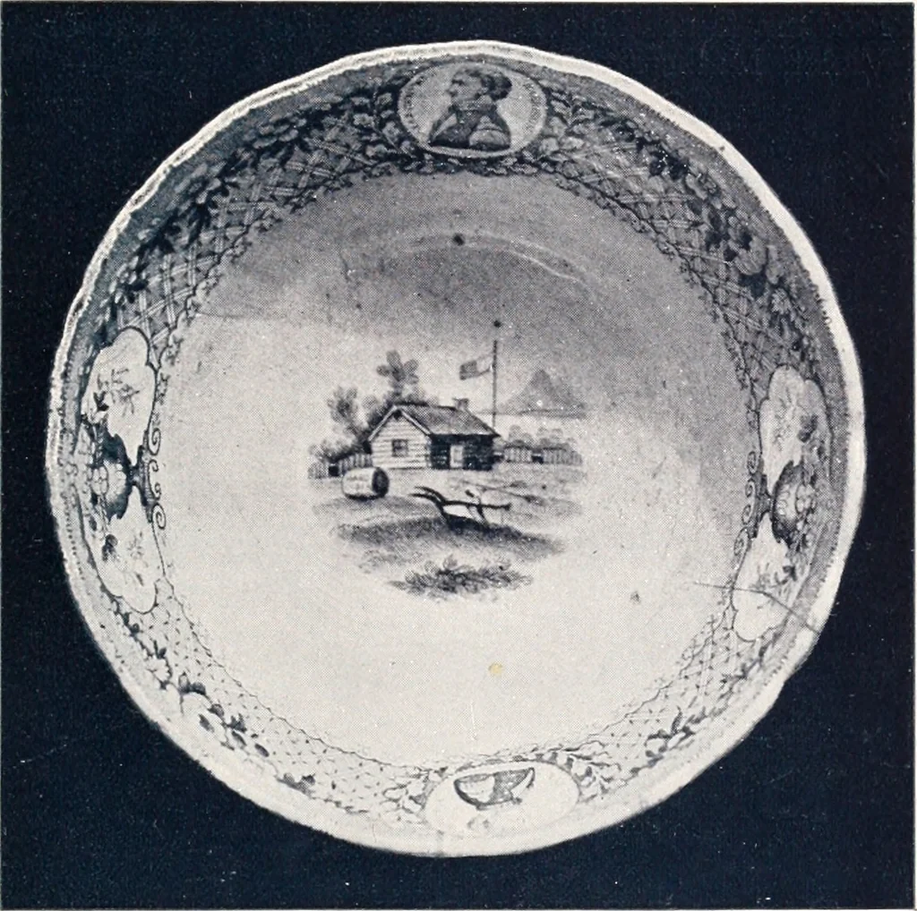 An illustration from Anglo-American pottery; old English china with American views; a manual for collectors, 1901, leaf 136
