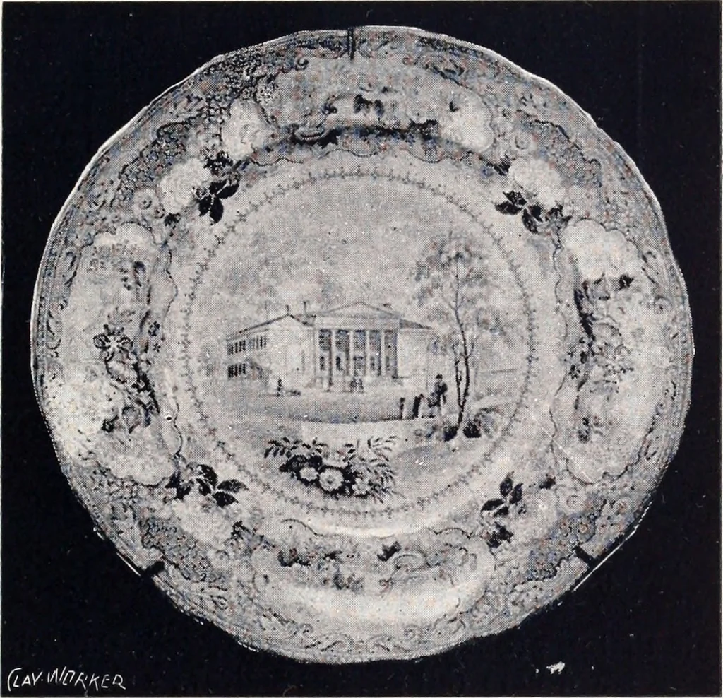 An illustration from Anglo-American pottery; old English china with American views; a manual for collectors, 1901, leaf 142