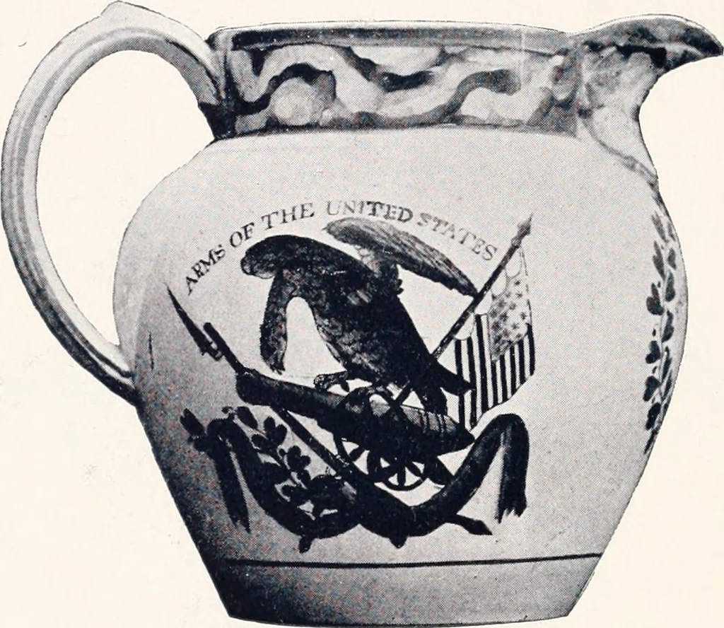 An illustration from Anglo-American pottery; old English china with American views; a manual for collectors, 1901, leaf 147