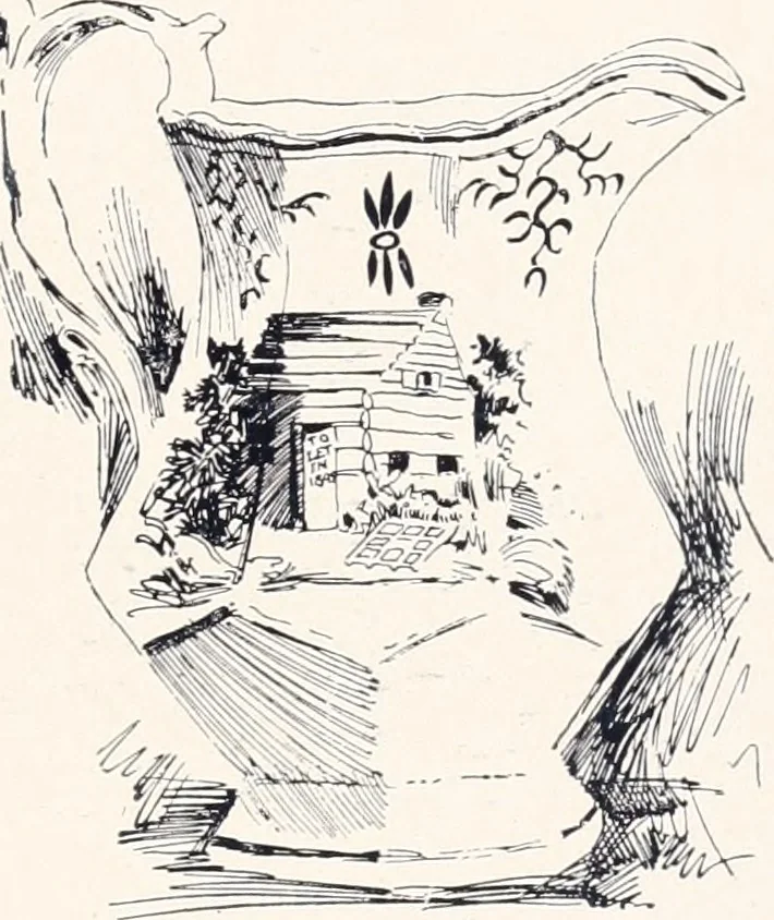 An illustration from Anglo-American pottery; old English china with American views; a manual for collectors, 1901, leaf 148