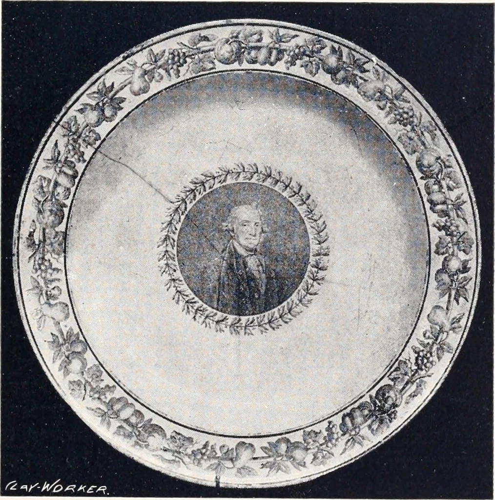 An illustration from Anglo-American pottery; old English china with American views; a manual for collectors, 1901, leaf 154