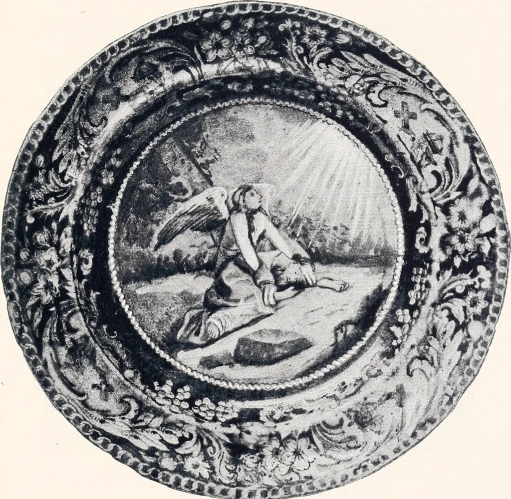 An illustration from Anglo-American pottery; old English china with American views; a manual for collectors, 1901, leaf 156