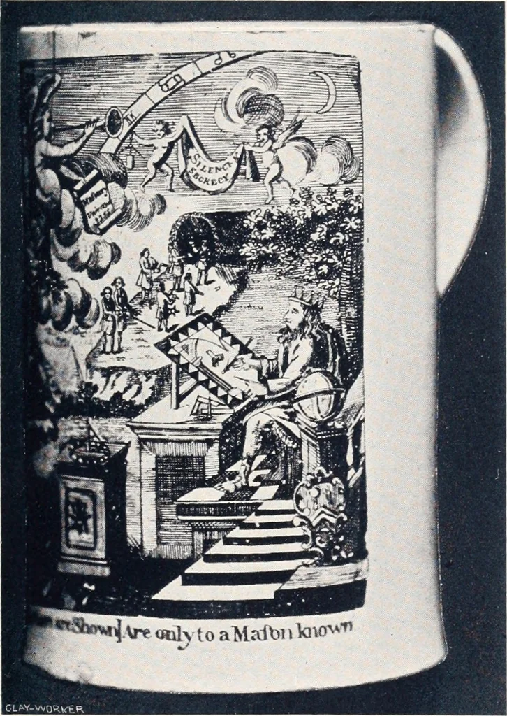 An illustration from Anglo-American pottery; old English china with American views; a manual for collectors, 1901, leaf 16