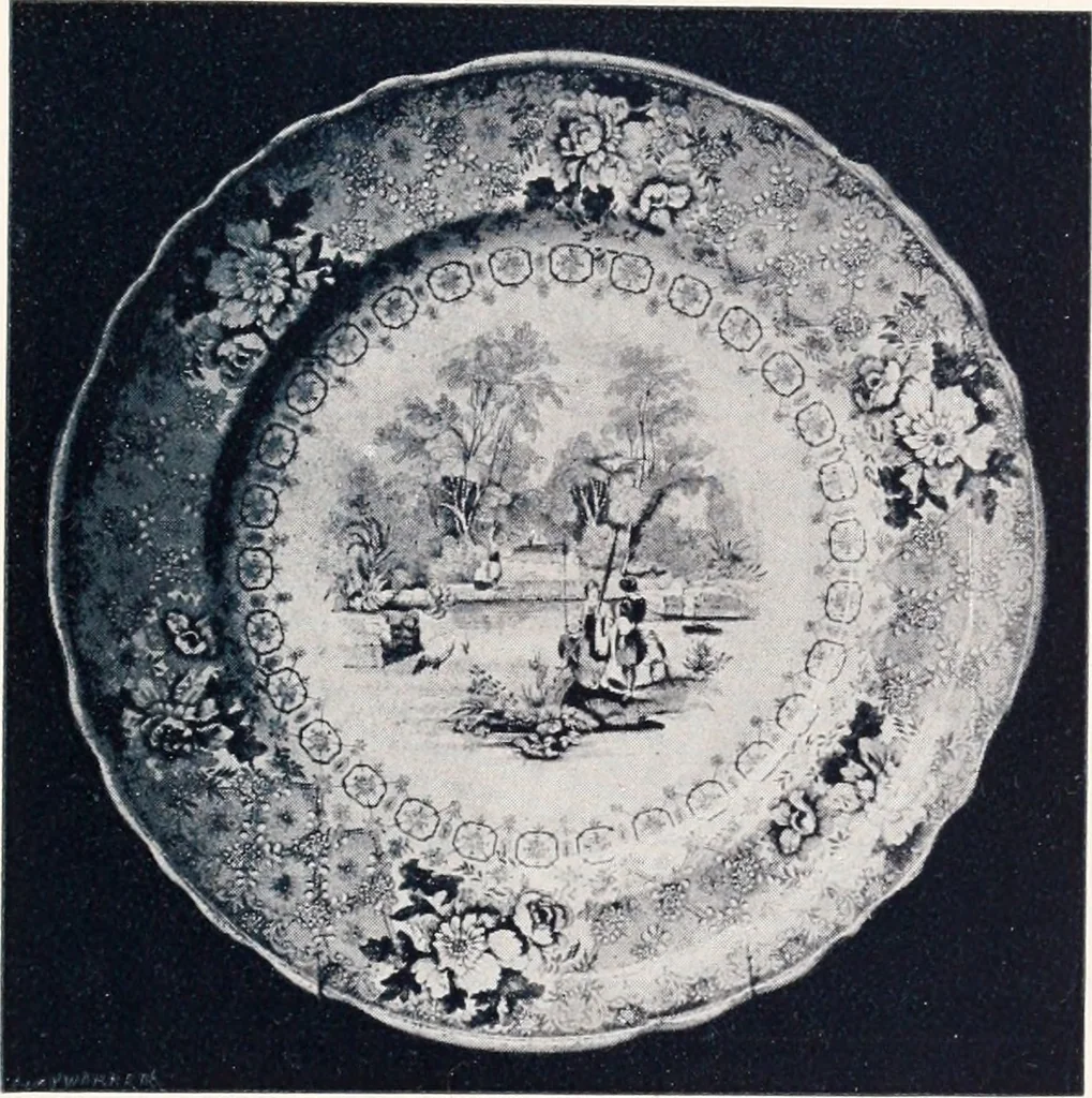 An illustration from Anglo-American pottery; old English china with American views; a manual for collectors, 1901, leaf 162