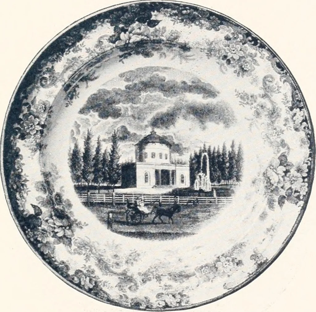 An illustration from Anglo-American pottery; old English china with American views; a manual for collectors, 1901, leaf 174