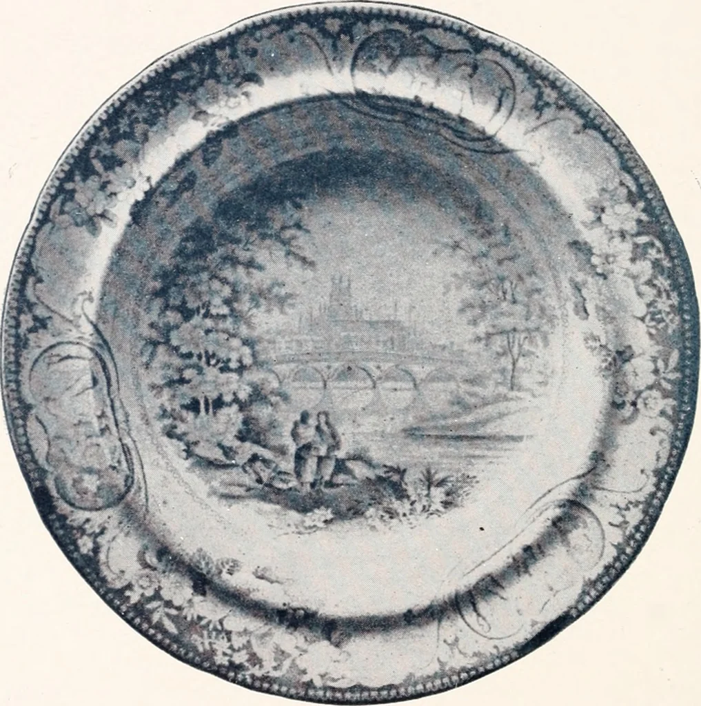 An illustration from Anglo-American pottery; old English china with American views; a manual for collectors, 1901, leaf 179