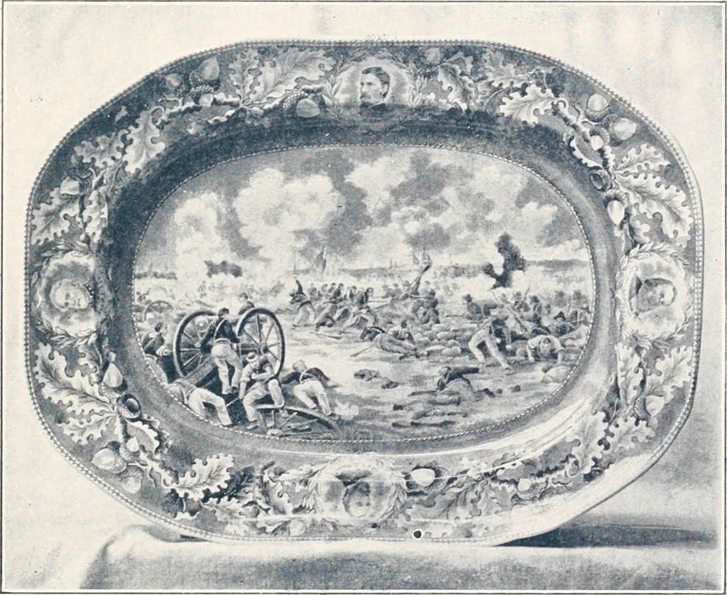An illustration from Anglo-American pottery; old English china with American views; a manual for collectors, 1901, leaf 190