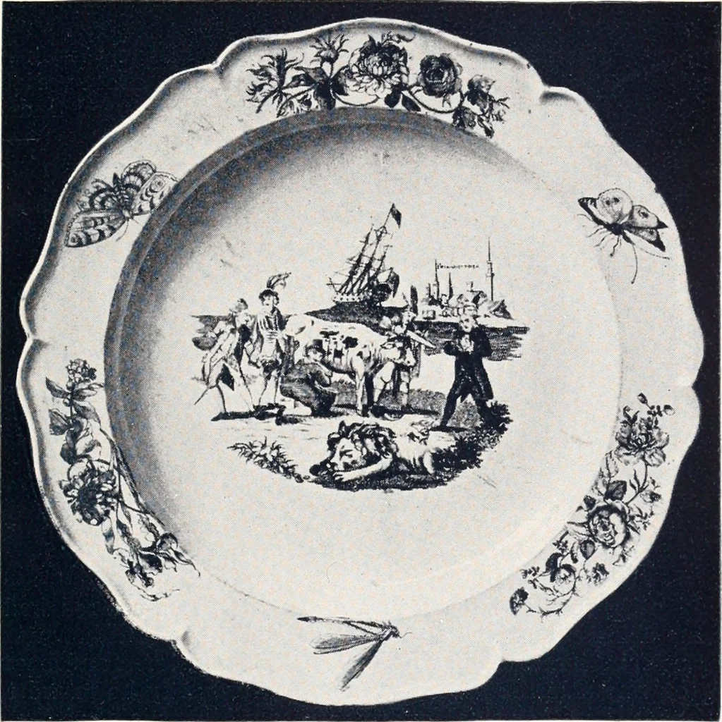 An illustration from Anglo-American pottery; old English china with American views; a manual for collectors, 1901, leaf 20