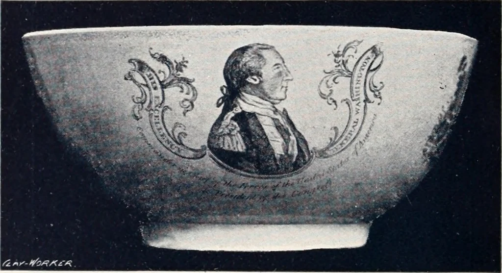 An illustration from Anglo-American pottery; old English china with American views; a manual for collectors, 1901, leaf 23