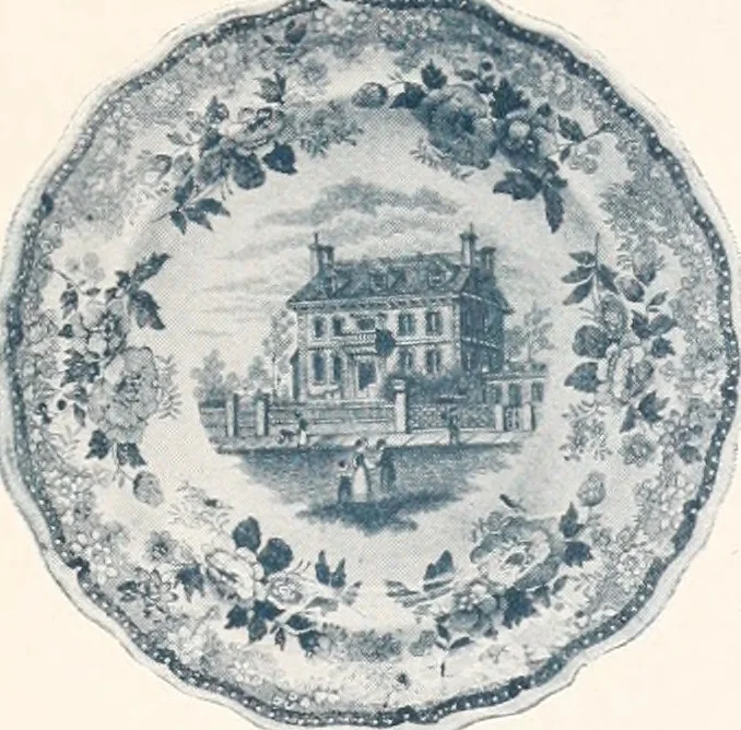An illustration from Anglo-American pottery; old English china with American views; a manual for collectors, 1901, leaf 232