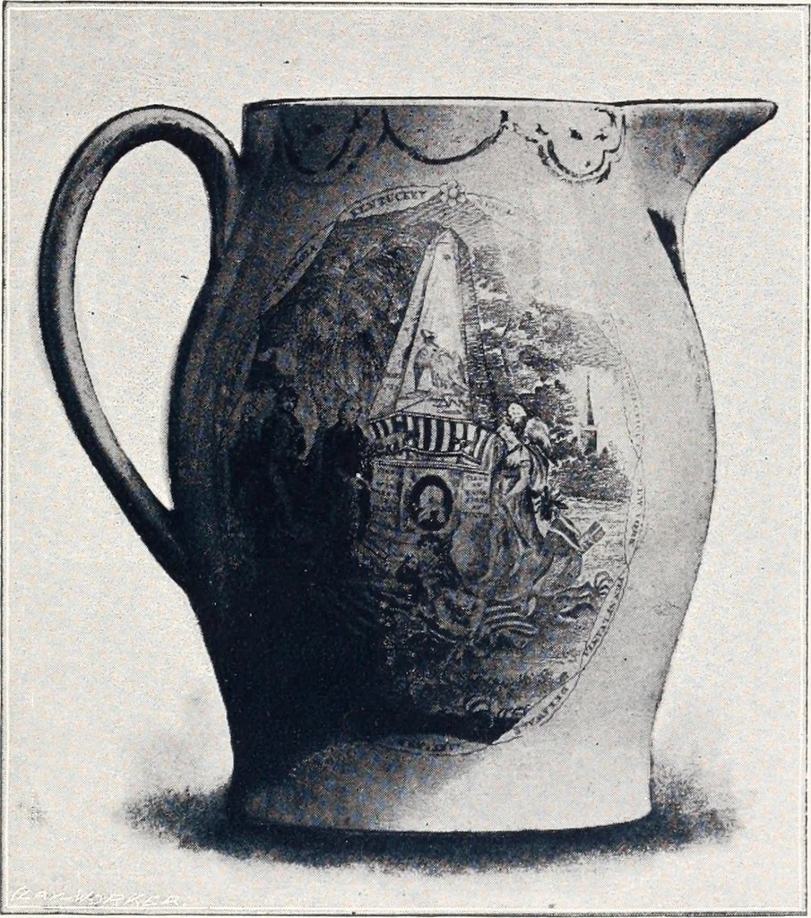 An illustration from Anglo-American pottery; old English china with American views; a manual for collectors, 1901, leaf 28