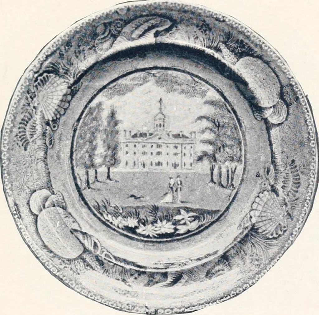 An illustration from Anglo-American pottery; old English china with American views; a manual for collectors, 1901, leaf 40