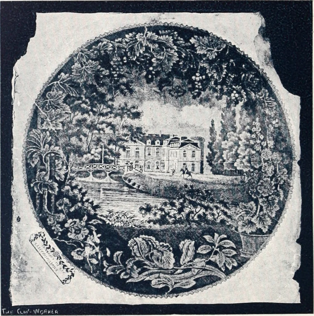 An illustration from Anglo-American pottery; old English china with American views; a manual for collectors, 1901, leaf 43
