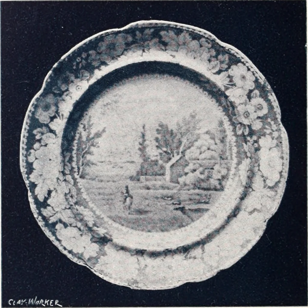 An illustration from Anglo-American pottery; old English china with American views; a manual for collectors, 1901, leaf 49