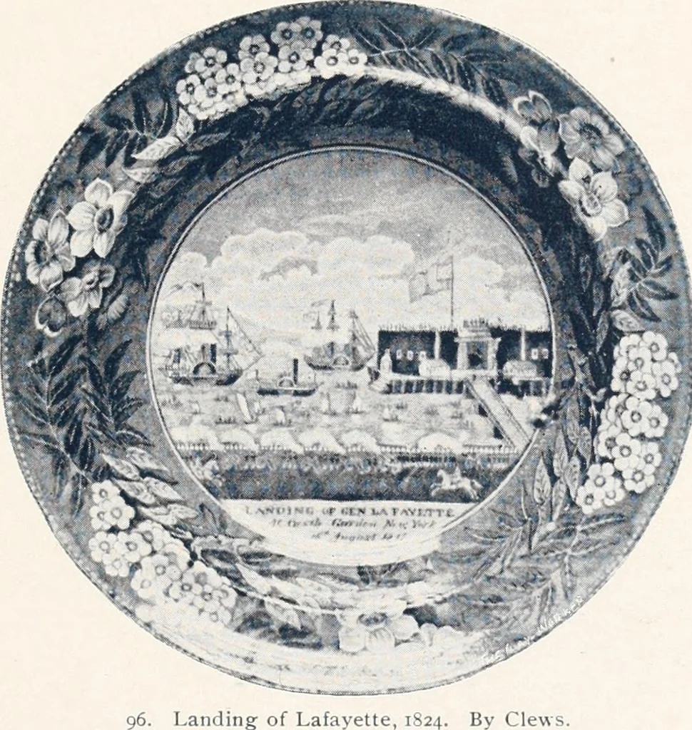 An illustration from Anglo-American pottery; old English china with American views; a manual for collectors, 1901, leaf 54