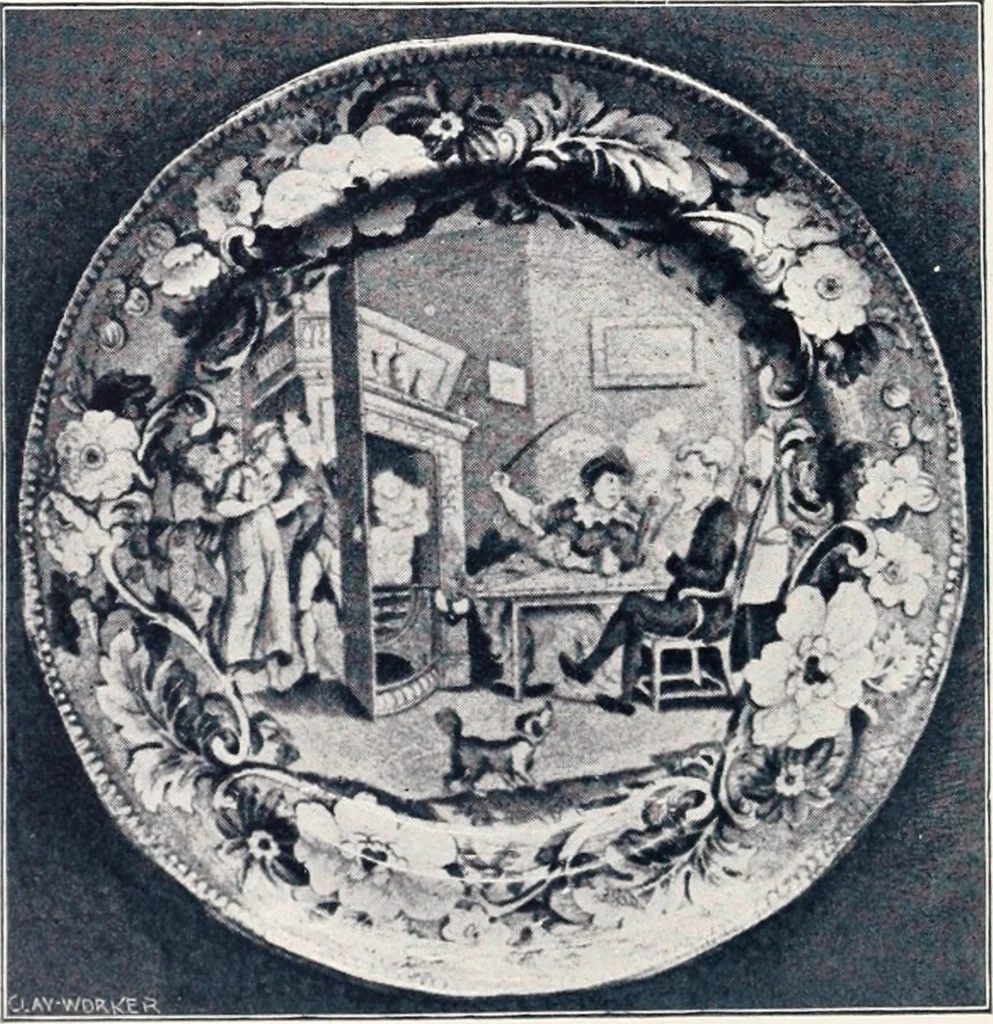 An illustration from Anglo-American pottery; old English china with American views; a manual for collectors, 1901, leaf 57