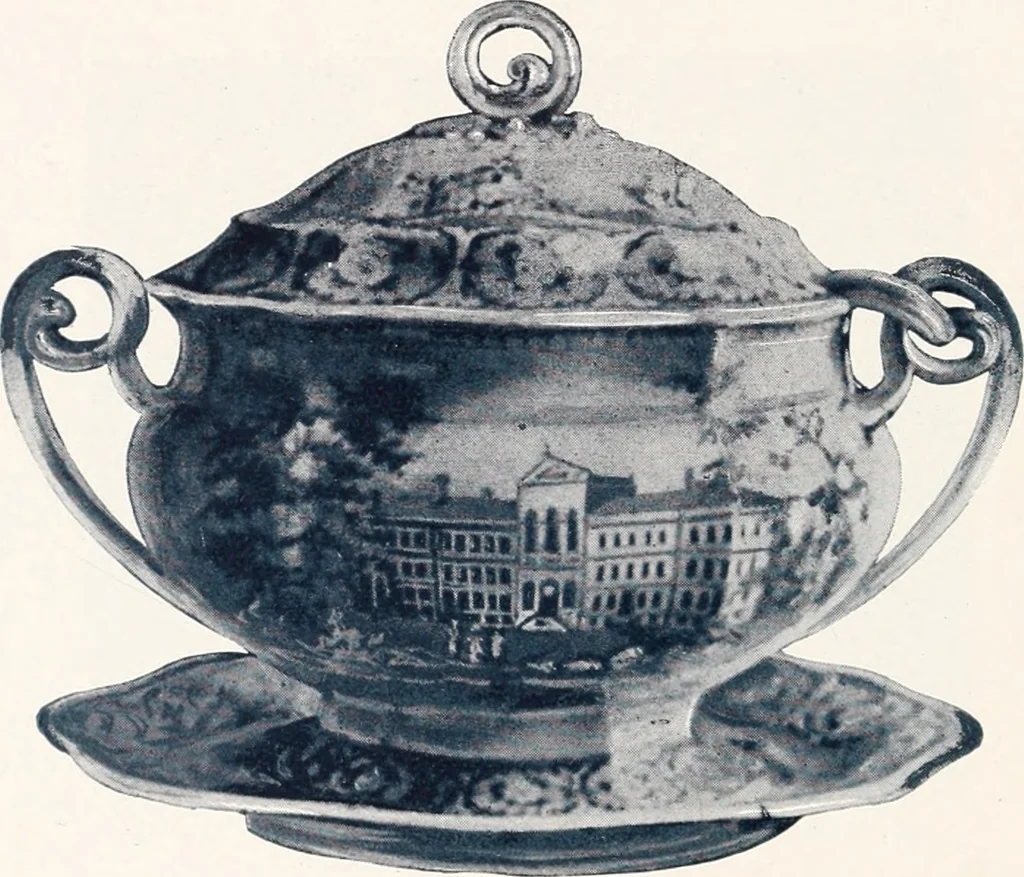 An illustration from Anglo-American pottery; old English china with American views; a manual for collectors, 1901, leaf 63