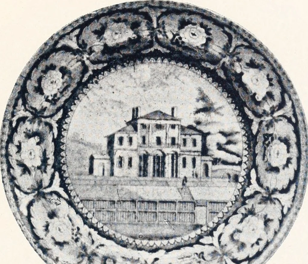 An illustration from Anglo-American pottery; old English china with American views; a manual for collectors, 1901, leaf 64