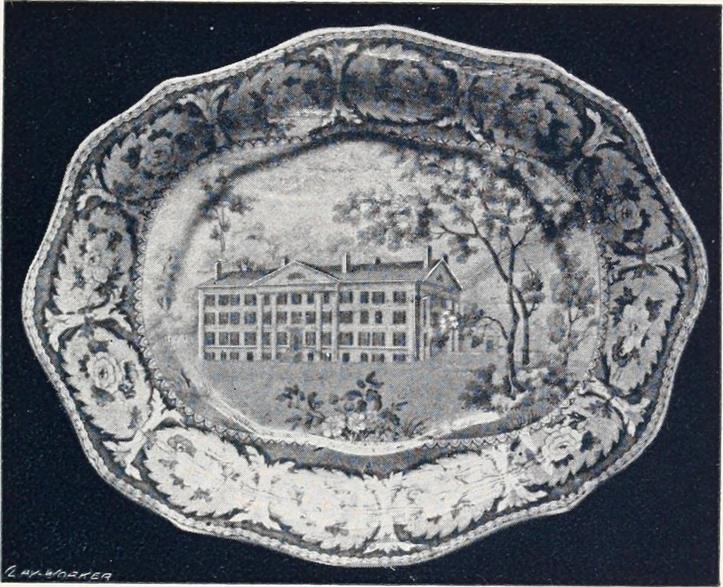 An illustration from Anglo-American pottery; old English china with American views; a manual for collectors, 1901, leaf 66