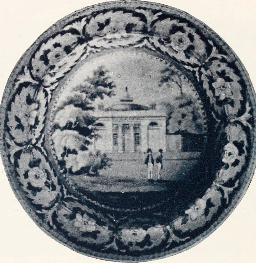 An illustration from Anglo-American pottery; old English china with American views; a manual for collectors, 1901, leaf 67