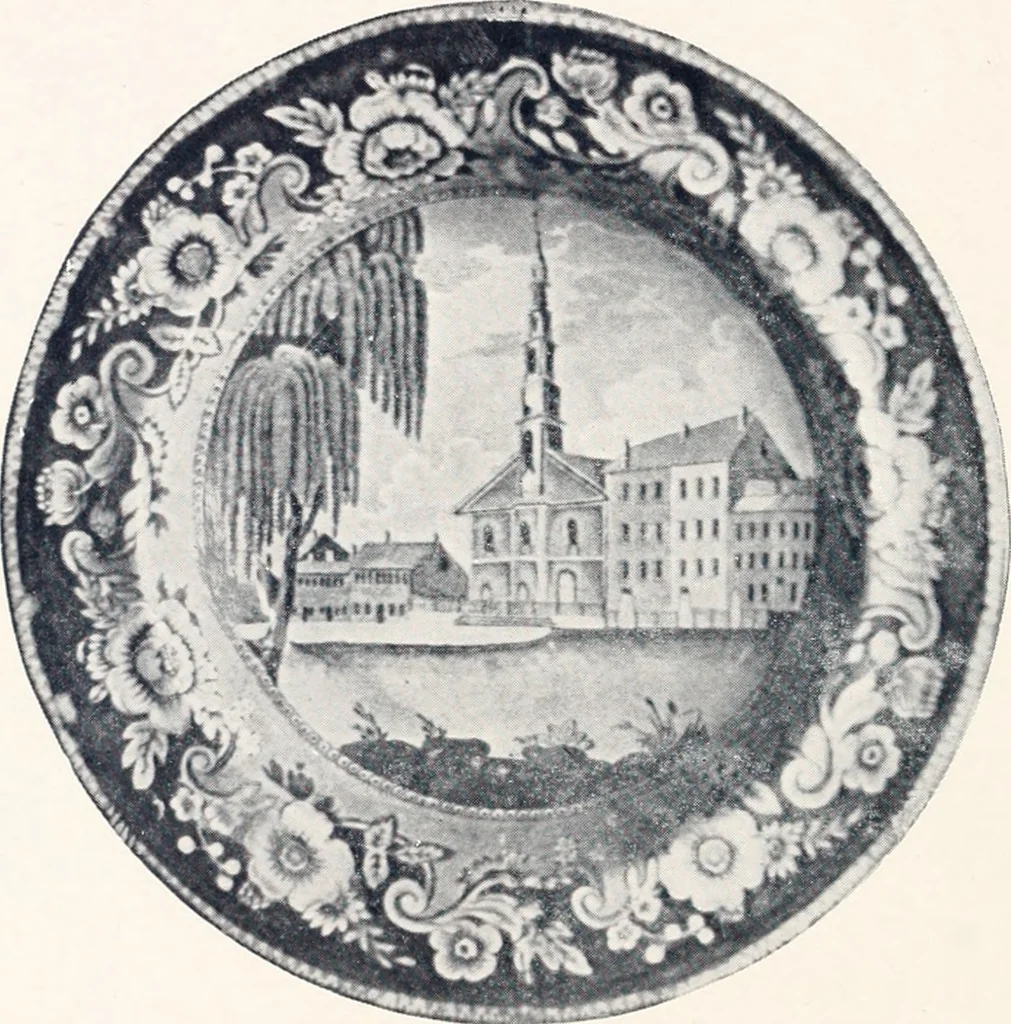 An illustration from Anglo-American pottery; old English china with American views; a manual for collectors, 1901, leaf 7