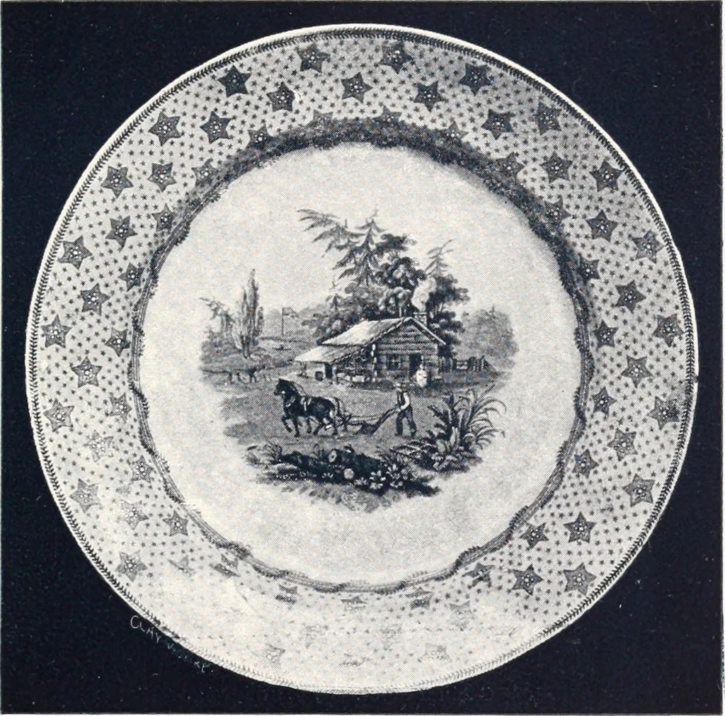 An illustration from Anglo-American pottery; old English china with American views; a manual for collectors, 1901, leaf 72
