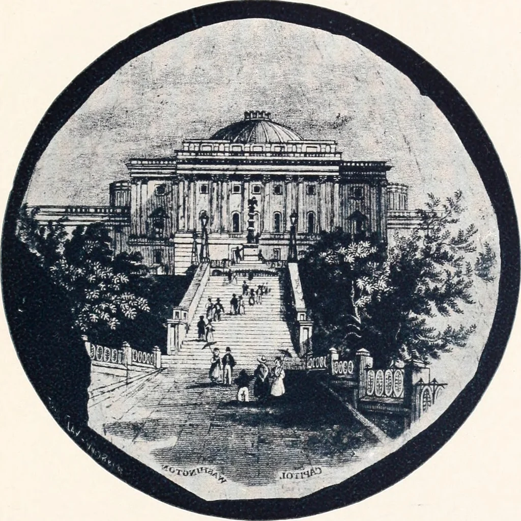 An illustration from Anglo-American pottery; old English china with American views; a manual for collectors, 1901, leaf 74