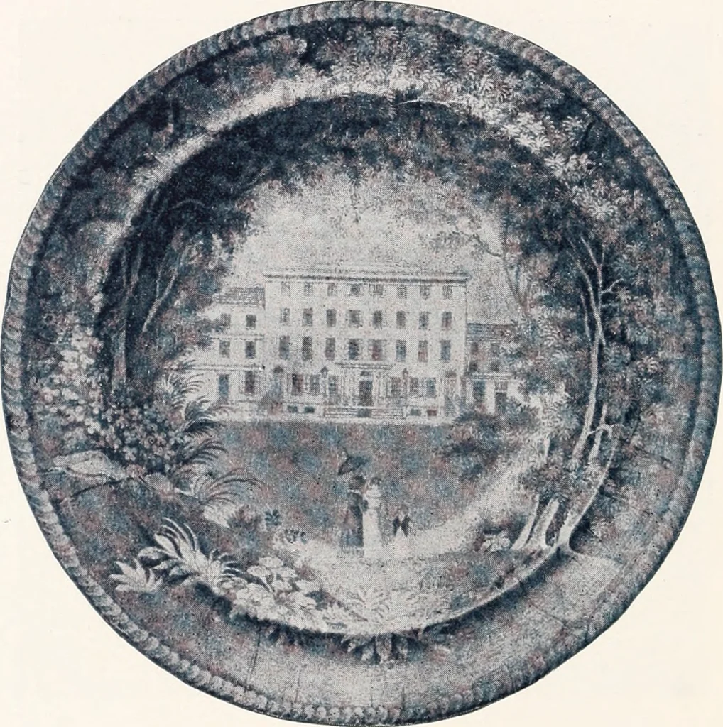 An illustration from Anglo-American pottery; old English china with American views; a manual for collectors, 1901, leaf 83