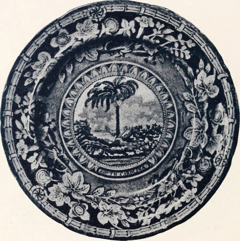An illustration from Anglo-American pottery; old English china with American views; a manual for collectors, 1901, leaf 87