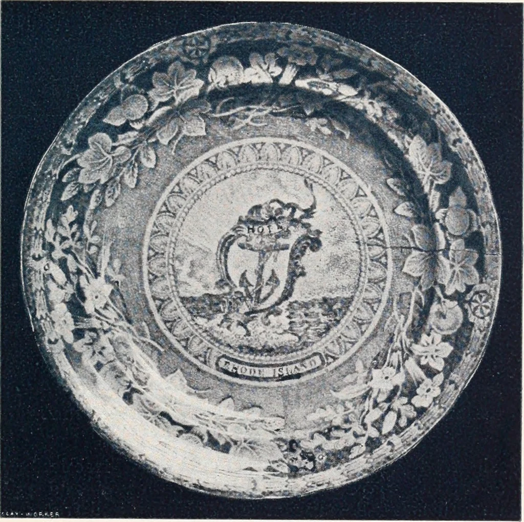 An illustration from Anglo-American pottery; old English china with American views; a manual for collectors, 1901, leaf 88