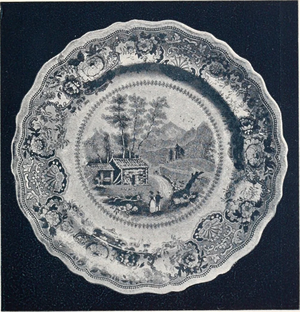An illustration from Anglo-American pottery; old English china with American views; a manual for collectors, 1901, leaf 96