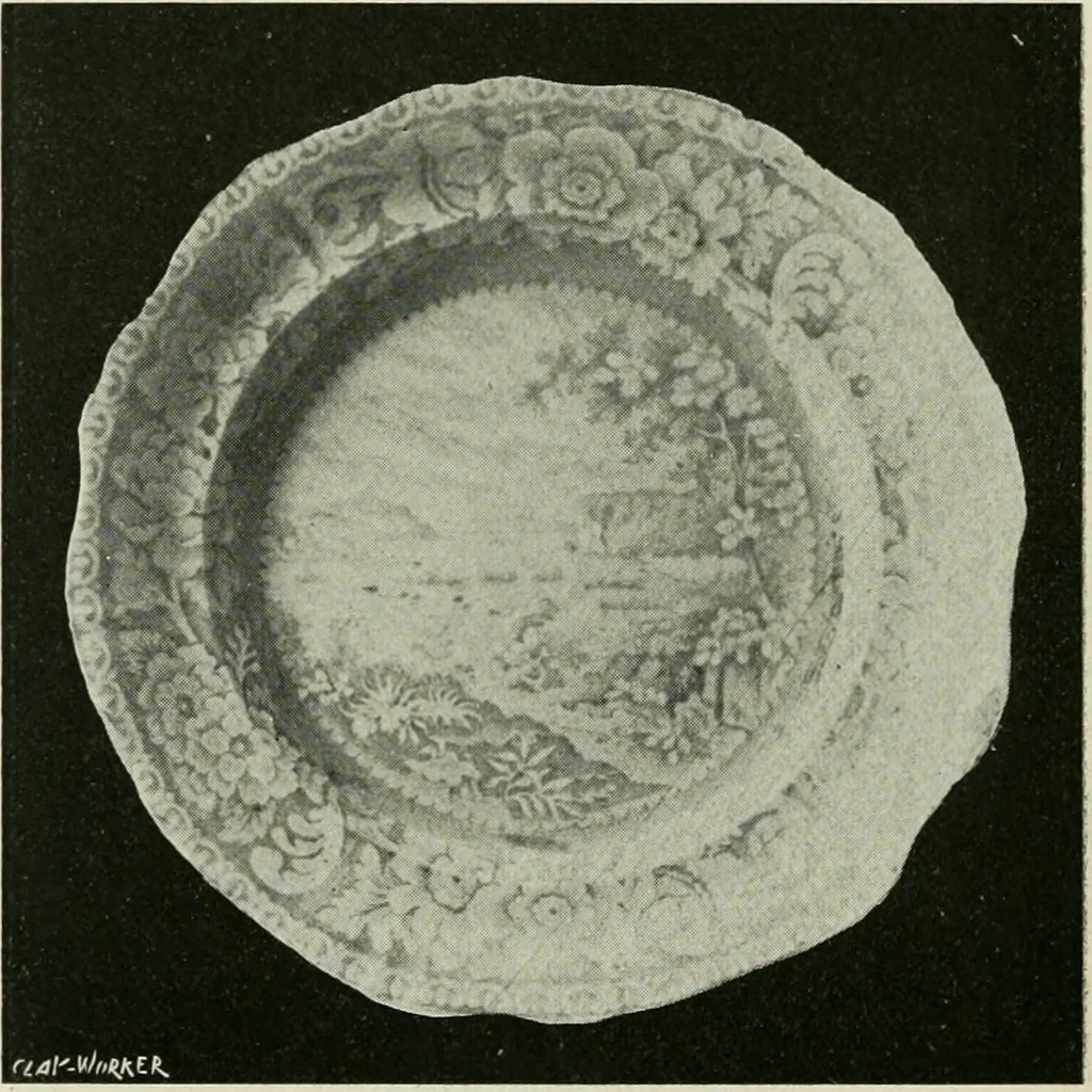 An illustration from Anglo-American pottery; old English china with American views, a manual for collectors, 1899, leaf 113
