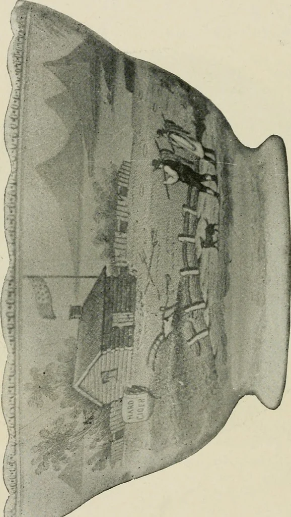 An illustration from Anglo-American pottery; old English china with American views, a manual for collectors, 1899, leaf 121