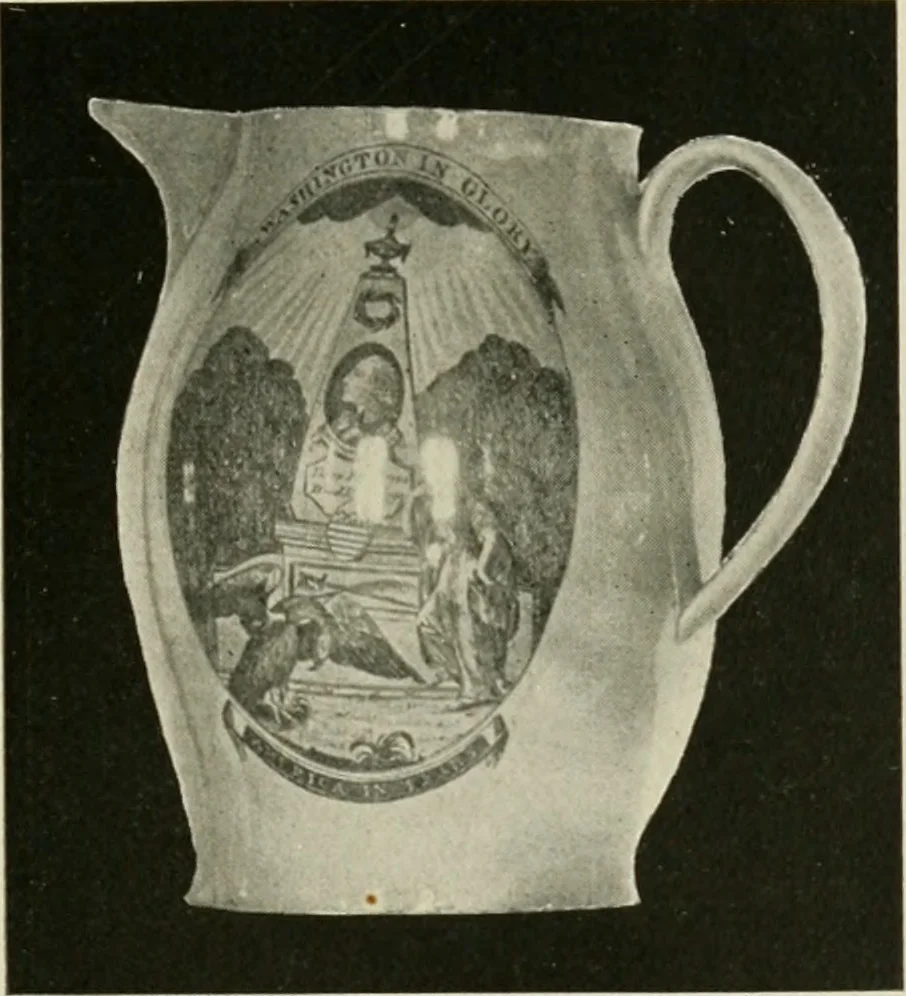An illustration from Anglo-American pottery; old English china with American views, a manual for collectors, 1899, leaf 134