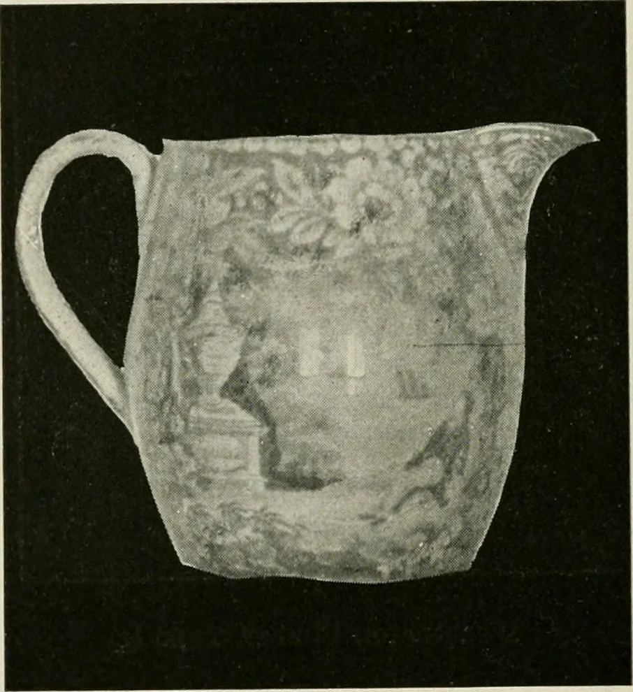 An illustration from Anglo-American pottery; old English china with American views, a manual for collectors, 1899, leaf 135