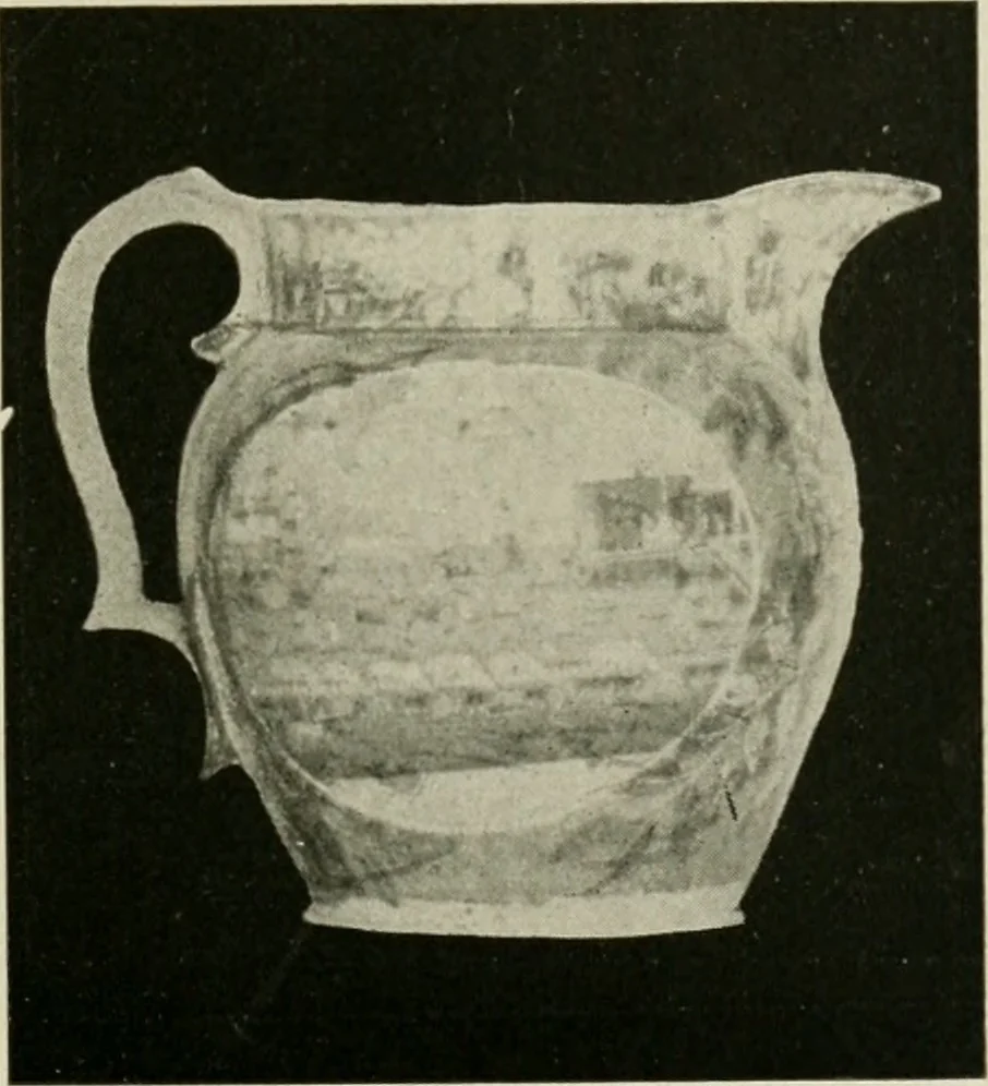 An illustration from Anglo-American pottery; old English china with American views, a manual for collectors, 1899, leaf 138