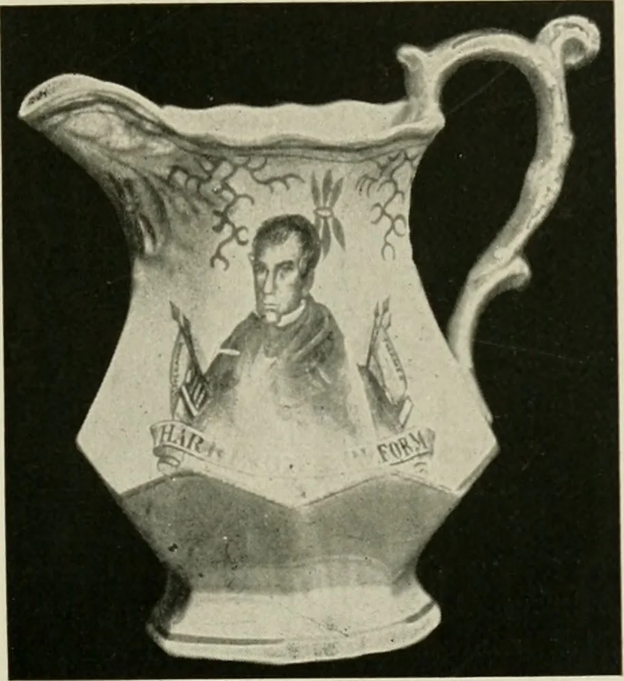An illustration from Anglo-American pottery; old English china with American views, a manual for collectors, 1899, leaf 142