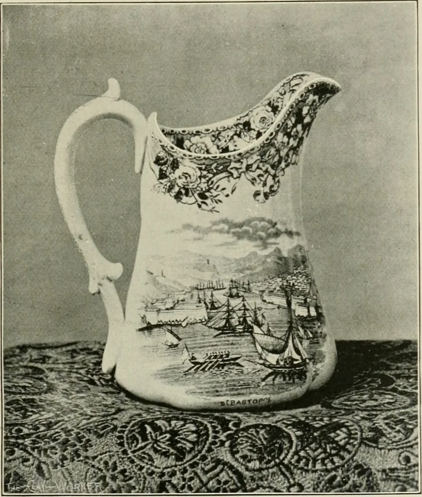 An illustration from Anglo-American pottery; old English china with American views, a manual for collectors, 1899, leaf 144