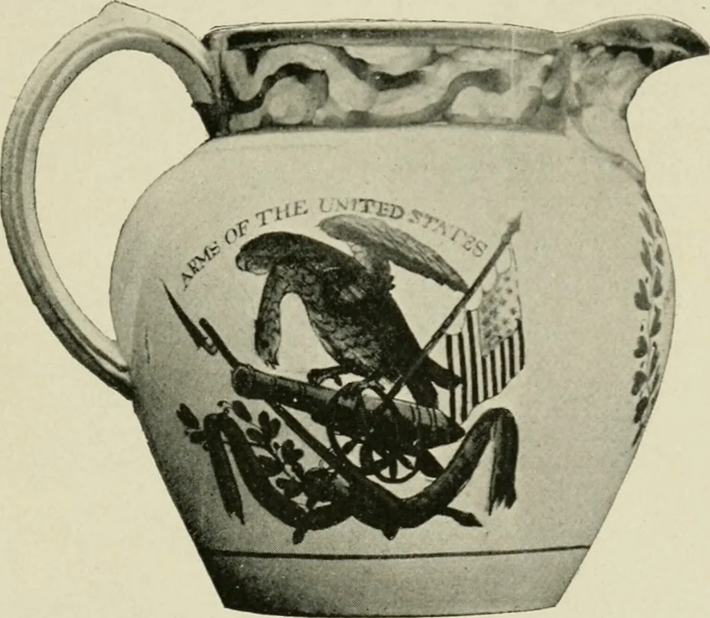 An illustration from Anglo-American pottery; old English china with American views, a manual for collectors, 1899, leaf 146