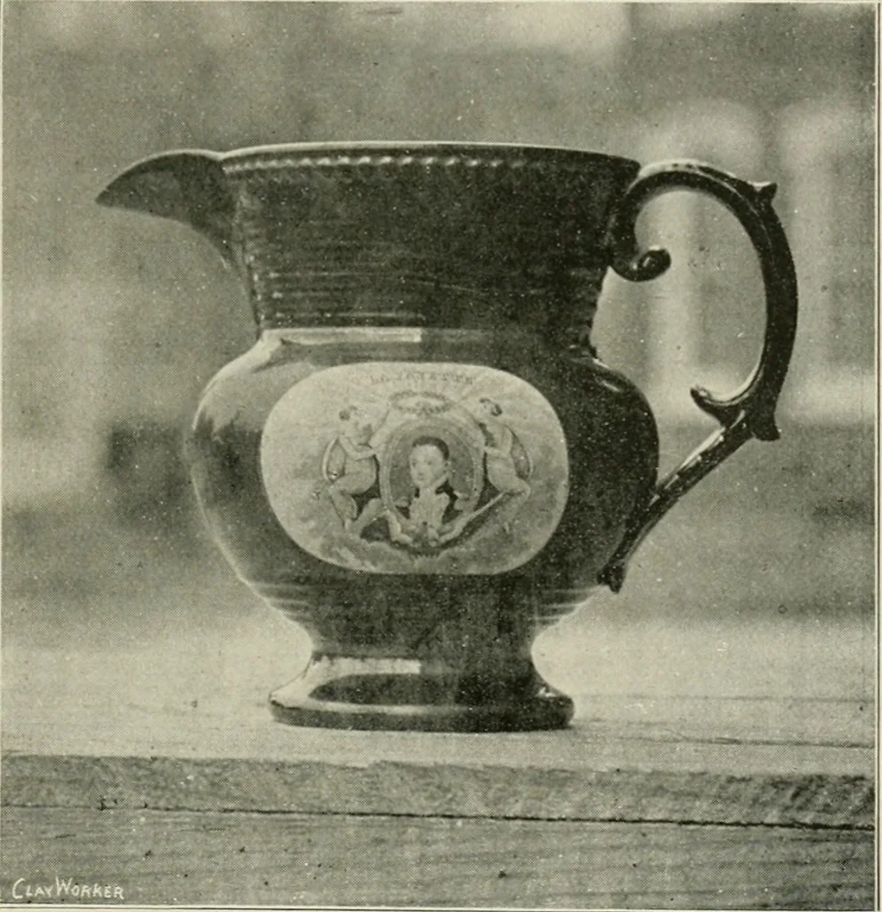 An illustration from Anglo-American pottery; old English china with American views, a manual for collectors, 1899, leaf 148
