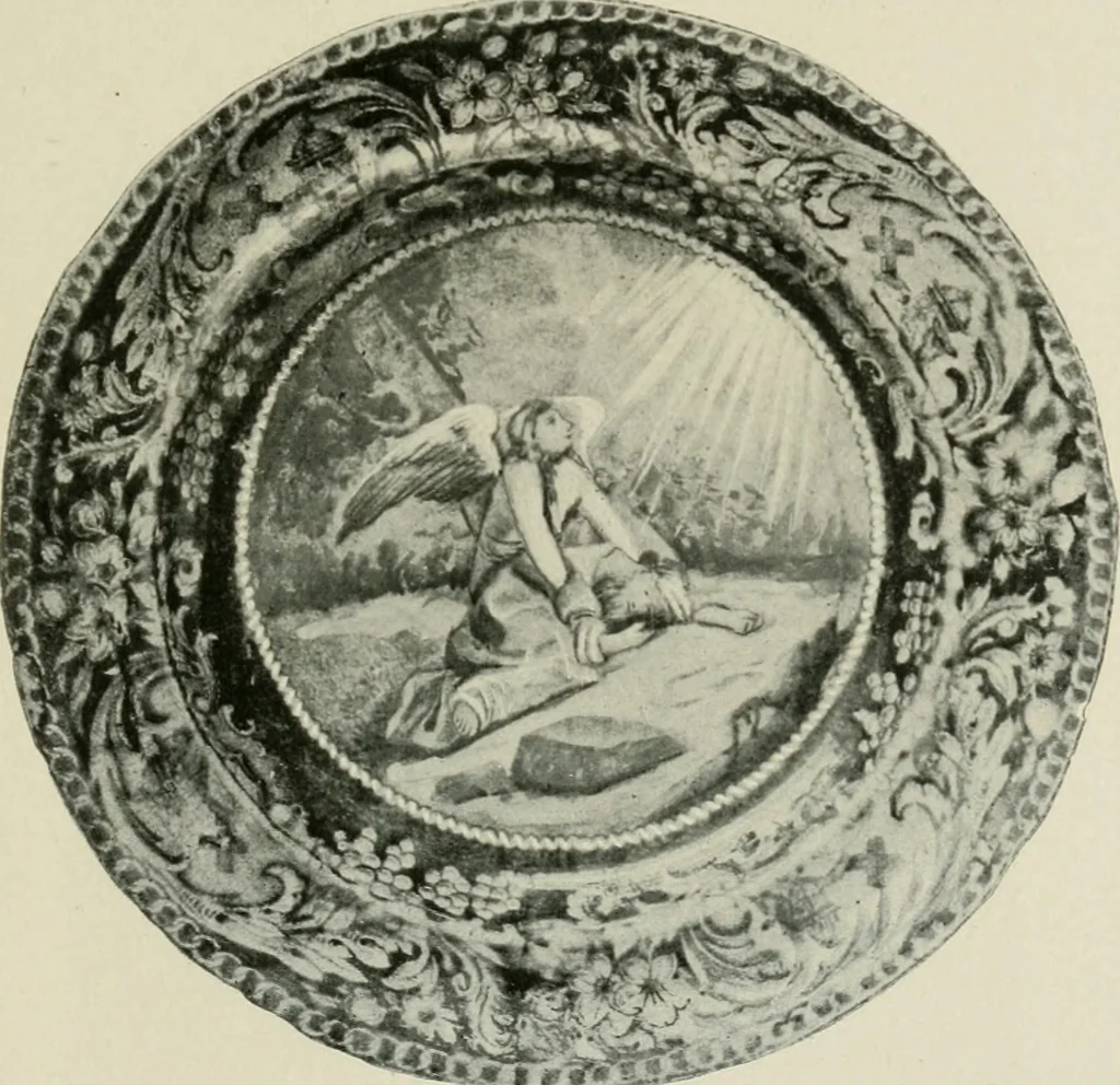 An illustration from Anglo-American pottery; old English china with American views, a manual for collectors, 1899, leaf 150