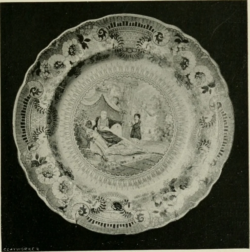 An illustration from Anglo-American pottery; old English china with American views, a manual for collectors, 1899, leaf 152