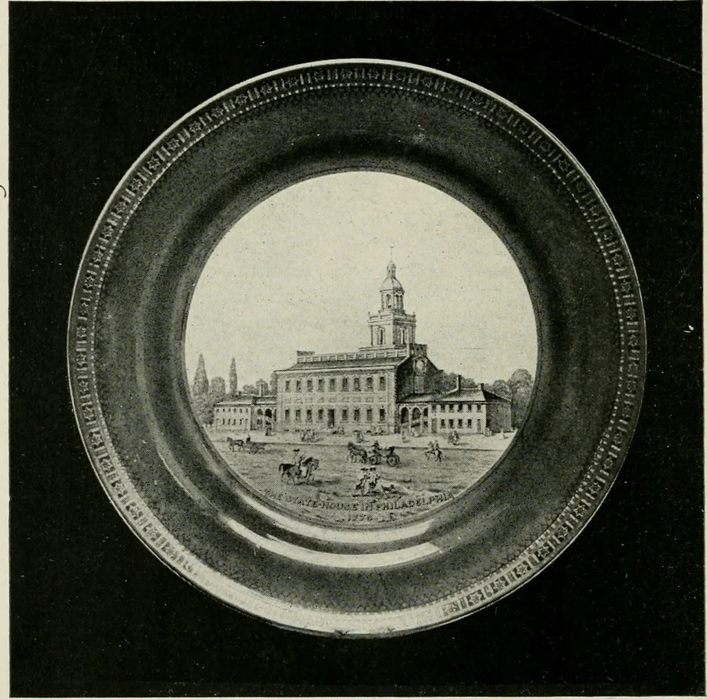 An illustration from Anglo-American pottery; old English china with American views, a manual for collectors, 1899, leaf 159